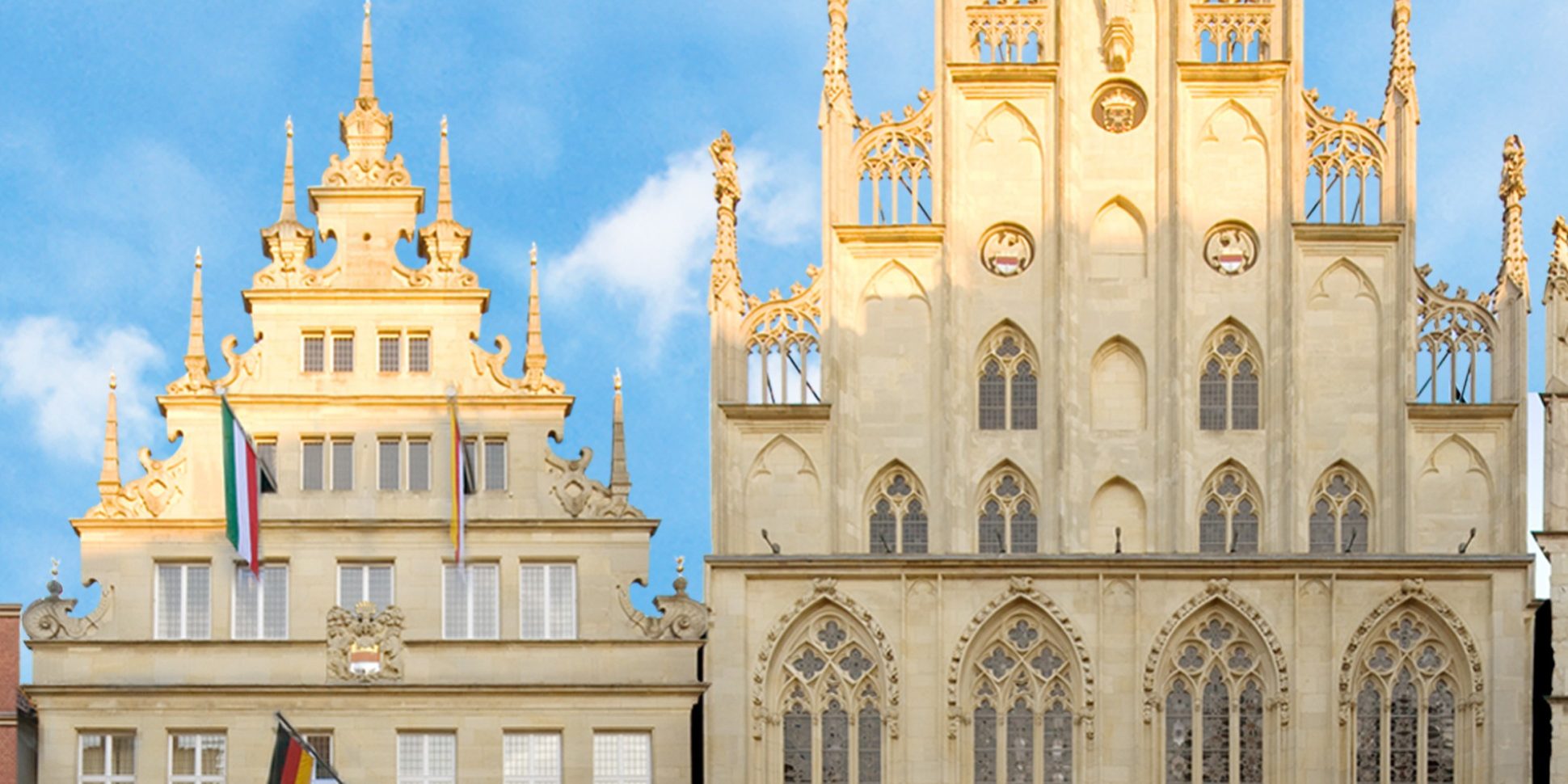 Prinzipalmarkt Münster Rathaus und Stadtweinhaus